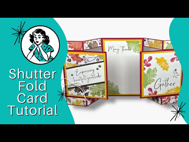 🔴 Shutter Fold Card Tutorial | Perfect For Fall