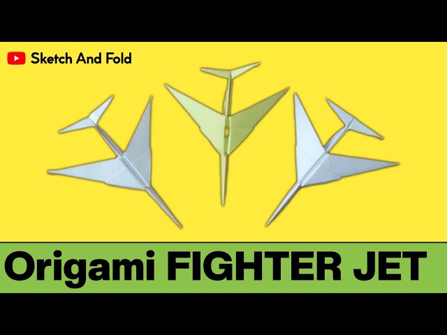 How To Make Origami Fighter Jet | Unique Origami Jet | Sketch And Fold