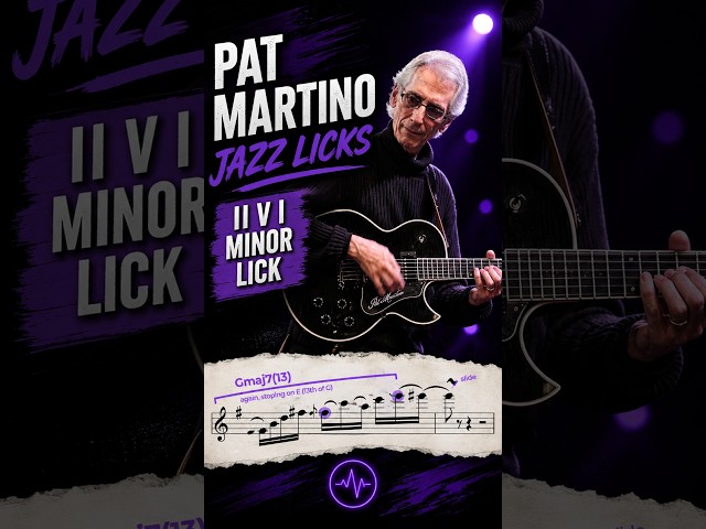 Pat Martino's Harmonic Elegance – Minor II-V-I Lick 🎸
