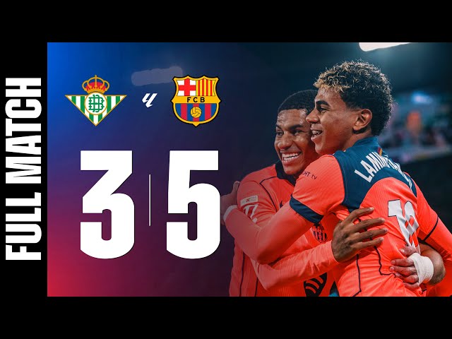 FULL MATCH | BETIS 3 vs 5 FC BARCELONA | LALIGA 2025/26 MD15 🔵🔴