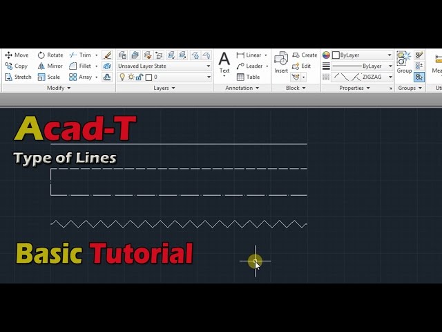 How To Make a Custom LineType - Types of Line - AutoCAD Tutorials