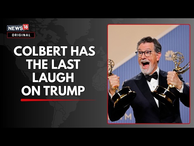 Stephen Colbert Wins Emmy After 'Late Show' Gets Canceled, Takes 'Free Speech' Swipe At Trump | N18G