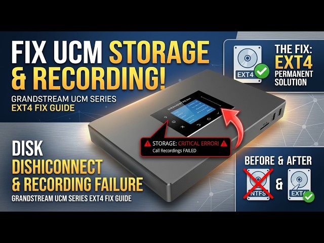 Fix Grandstream UCM USB Drive Unrecognized | Format to EXT4 using AOMEI