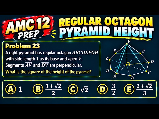AMC 12B 2024 Problem 23. The 3D Pyramid Height Algorithm