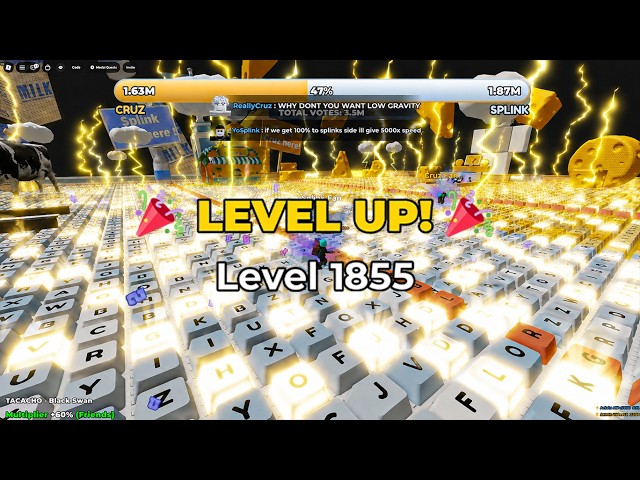 Admin Abuse and New Update in +1 Speed Keyboard Roblox