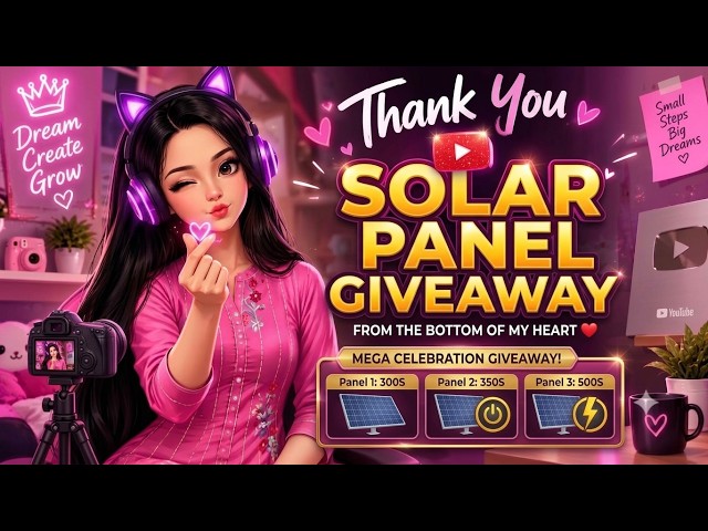 MEGA SOLAR PANEL GIVEAWAY! 🎁☀️ Free Fire Craftland Special Live!