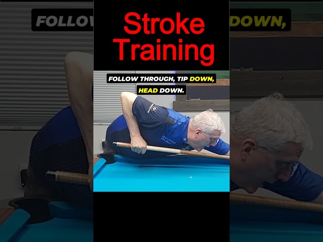 Pool Player Mantra - Staying Down and Stroking Straight #shorts #pool #shootstraight #straightstroke