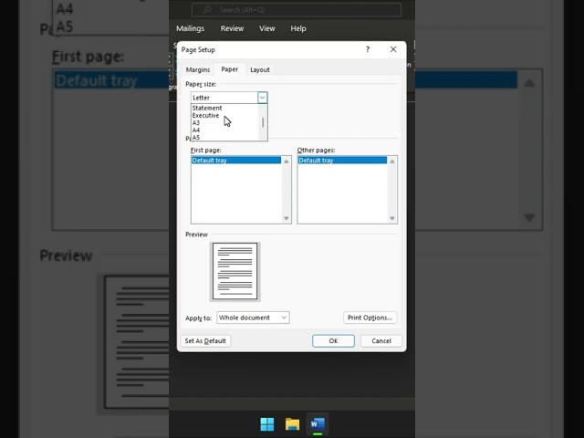 How to Set Default Paper Size to A4 in Microsoft Word [Tutorial]