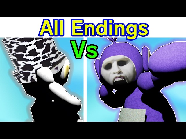 FNF Nocturnal Protocol - Myths of Tubbyland All Endings (Friday Night Funkin' Fan Mod) Slendytubbies