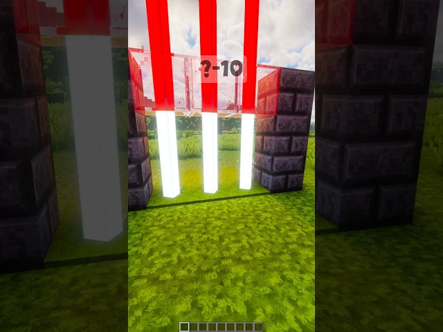 Minecraft Laser Door #shorts