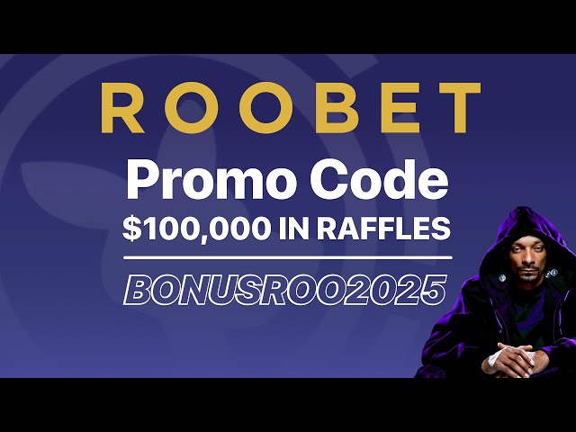 Roobet Promo Code "BONUSROO2025" — Win Big in $100,000 Raffles + Cashback Perks!