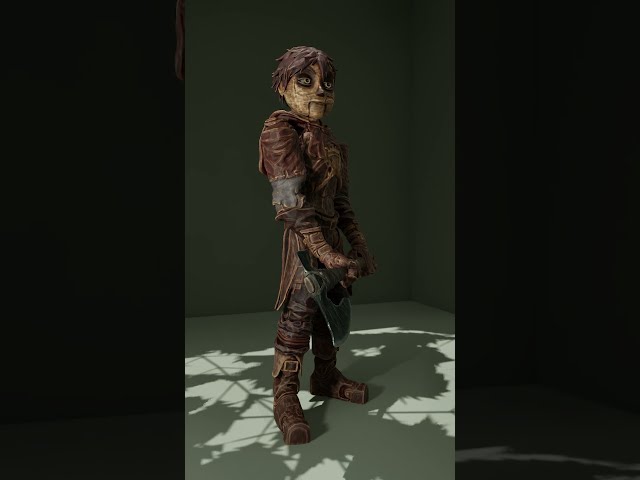 It's not clothing, it's paint! #gamedev #indiedev #horror #gameart