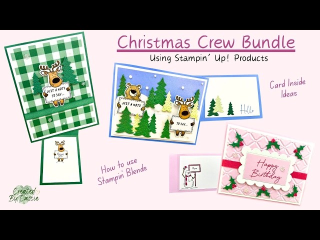 Stampin’ Up! Christmas Crew Bundle ❄️ Winter Cardmaking Tutorial | Christmas Cards [Episode 110]