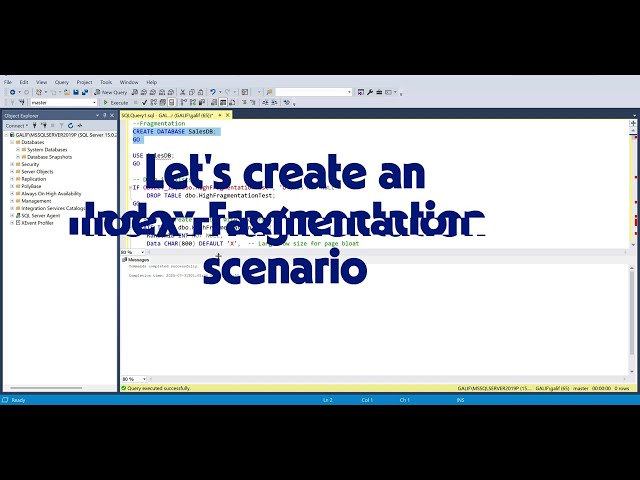 Detect & Fix Index Fragmentation in SQL Server