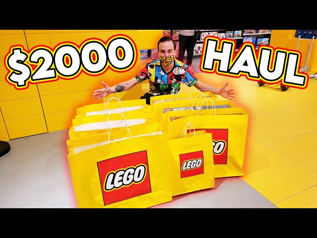 Spending $2000 at the LEGO Store!