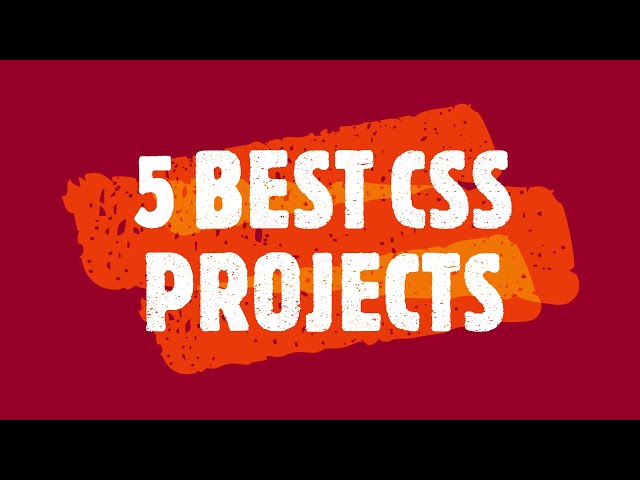 5 CSS PROJECTS USING HTML & CSS | BUILD YOUR OWN WEBSITE | FUTURE INSPIRATOR