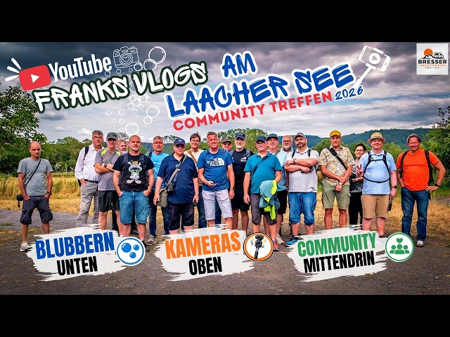 Frank's vlogs at Laacher See – Bubbling below, cameras above, community in the middle!