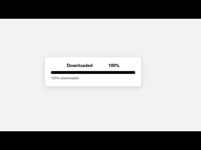 How to Create a Download Progress Bar with HTML CSS & JavaScript | #html #css #js #project #coding