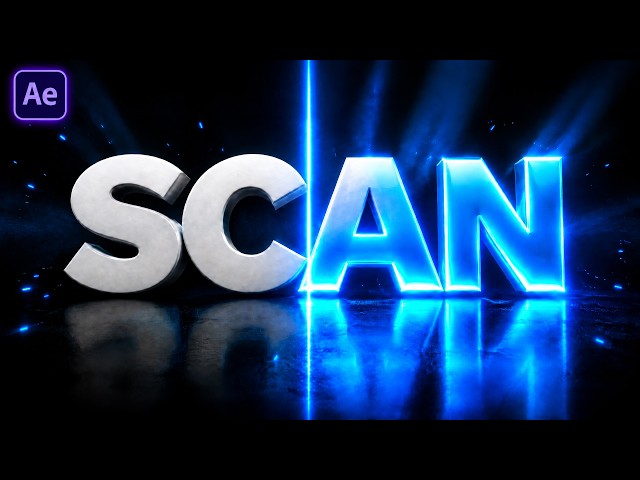 Make This Pro Text Scanning Animation | AE Tutorial