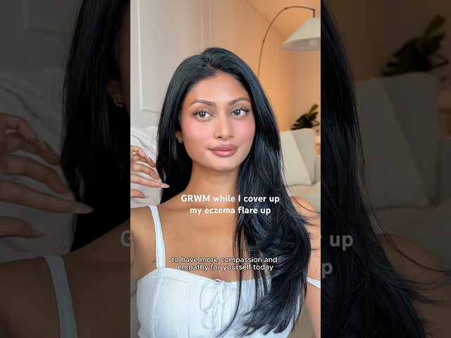 GRWM While I Cover Up My Eczema Flare Up