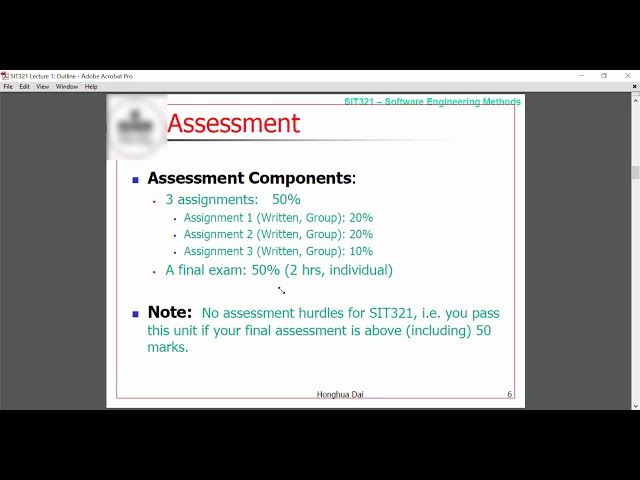 Overview - Tutorial 01 - Software Engineering Methods | 2018