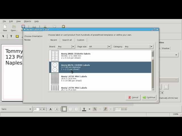 Address Labels with Glabels - Linux Tutorial