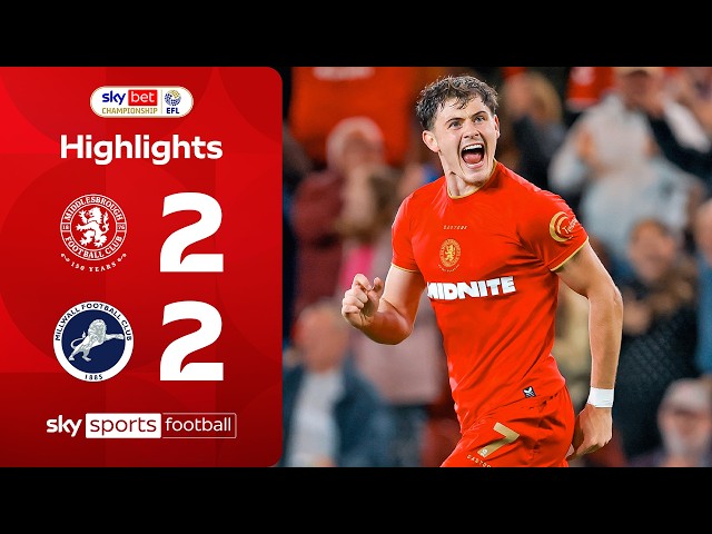 Lankshear scores equaliser as Boro battle back 👊 | Middlesbrough 2-2 Millwall | EFL Highlights
