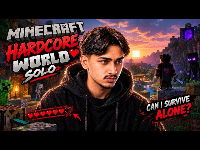 Playing Hardcore mod in Minecraft Live Day-1