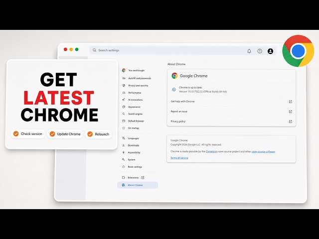 How to Update Google Chrome (2026 Latest Release)