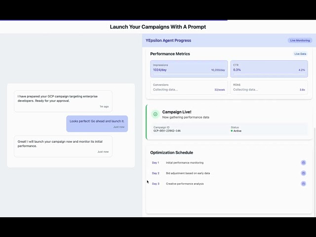 AI AdOps Agent: Watch YEpsilon Create & Launch Ad Campaigns Autonomously in Minutes