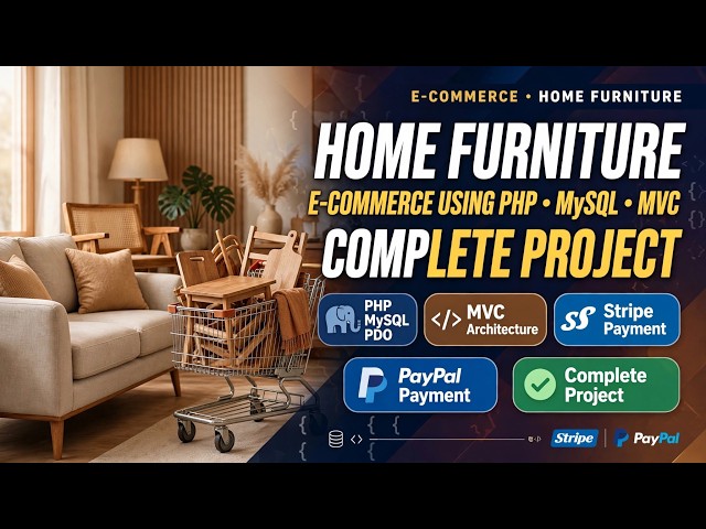 E-Commerce Home Furniture Using PHP MySQL PDO and MVC architecture - Complete Project