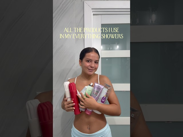 EVERYTHING SHOWER ROUTINE🚿🧼 all linked in my shopmy!! #everythingshower #cleangirl #routines