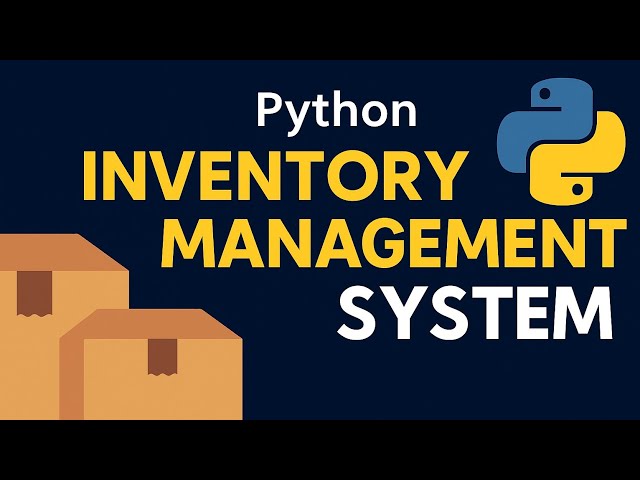 Inventory Management System Project in Python 