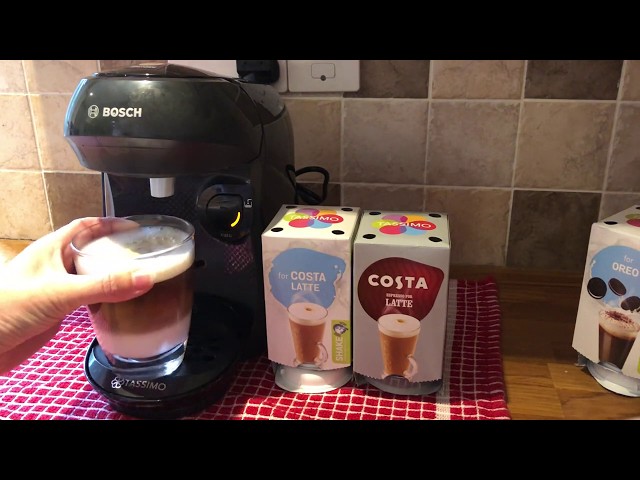 Making a Costa Latte - Tassimo Happy Coffee Machine TAS1002GB