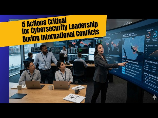5 Actions Critical for Cybersecurity Leadership During International Conflicts