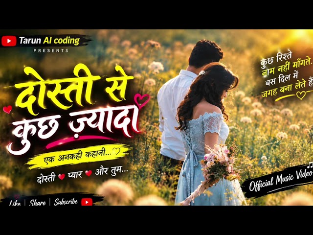 दोस्ती से कुछ ज़्यादा ❤️ | Ek Ankahee Kahani | New Hindi Love Song 2026 | Tarun AI coding