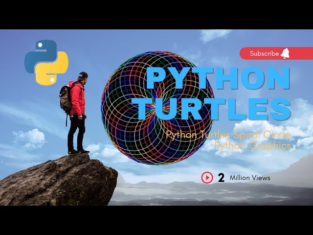 Spiral Circle| Python Turtles| Python Graphics @pythonturtles