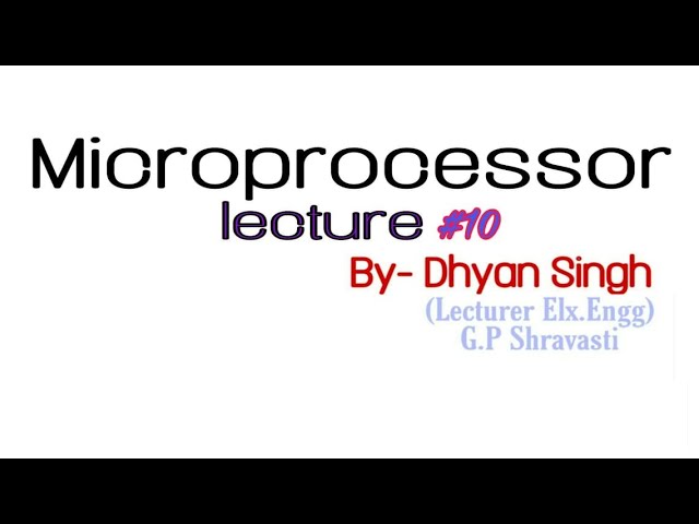 Microprocessor #lecture_10,  #Interrupt_Control_Unit_of_8085_MP