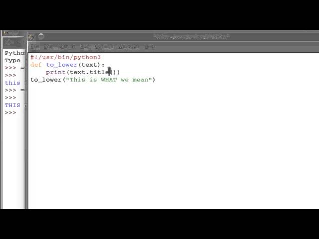 Learning Python Using Functions in our Script