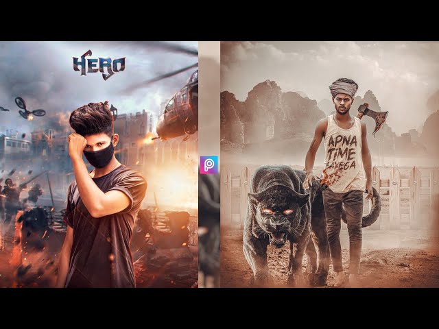 Action Poster Manipulation Photo Editing Tutorial in PicsArt - Creative Photo Lightroom Mobile
