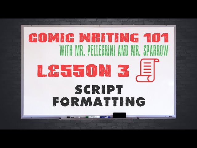 Comic Book Scripting w/ Mark Pellegrini and Aaron Sparrow