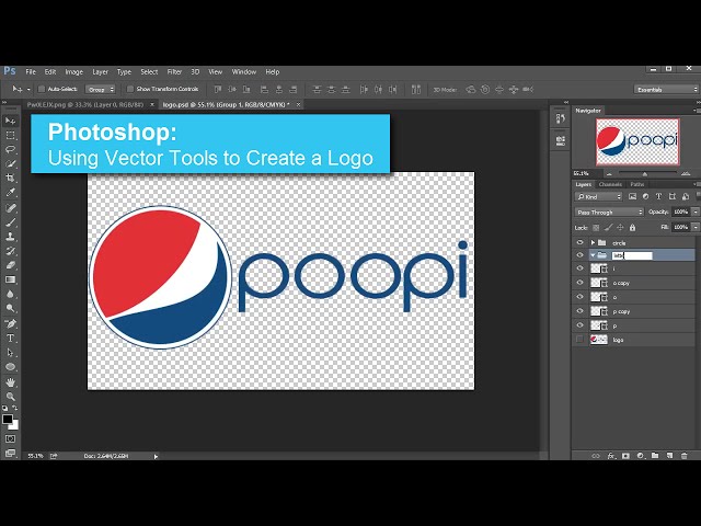Photoshop: Using Vector Tools to Create a Logo