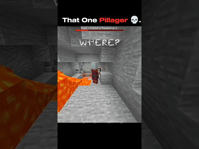 That ONE Pillager Hiding in a Cave 💀😂 #Minecraft #minecraftshorts