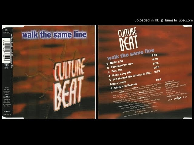 Culture Beat ‎– Walk The Same Line (Extended Version ‎– 1996)