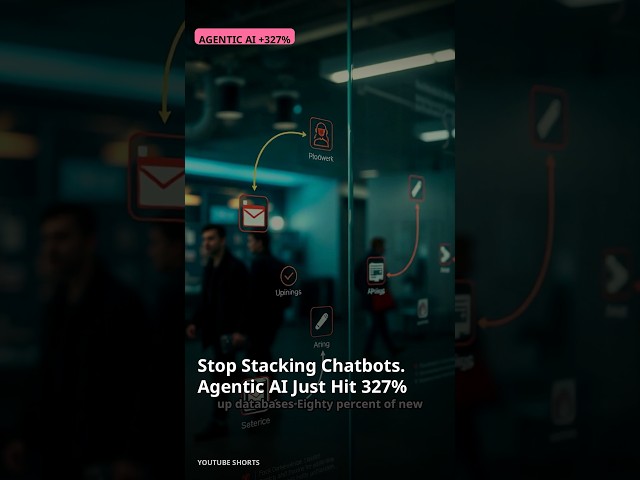 Stop Stacking Chatbots. Agentic AI Just Hit 327% #shorts  #aiagents #ai #automation