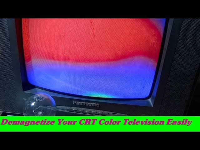 How To Repair Magnetize CRT Color Television (Simple Electronics Tricks) - Bengali Tutorial