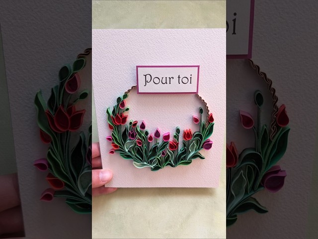 Making a field of flowers - Paper Quilling #diy #art #flowers