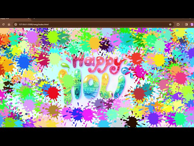Happy Holi Wishes | #HTML #CSS #jquery #javascript