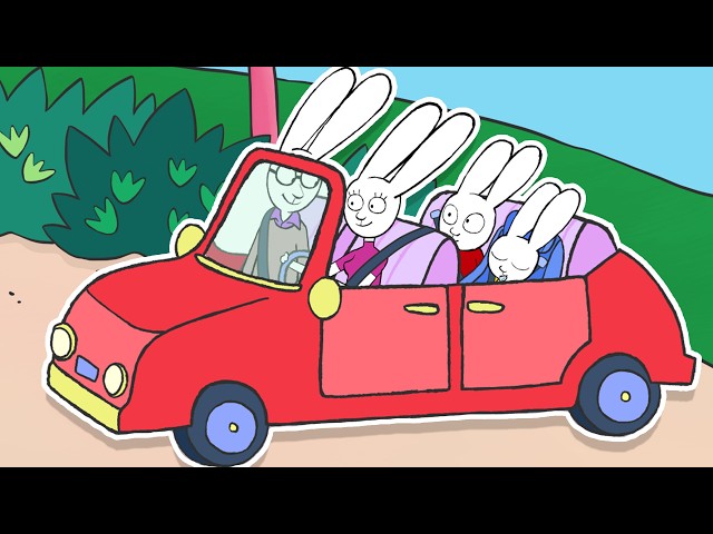 Road Trip to Grandma & Grandpa’s! Funny Family Adventure 🌈 Hoppy Friends Family