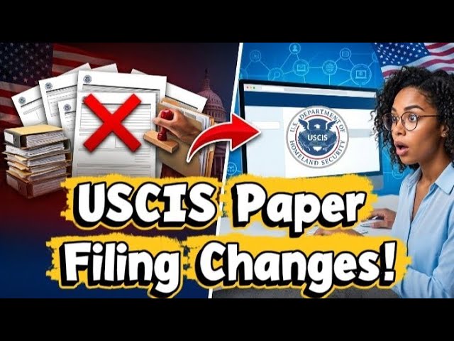 USCIS Mandatory E-Filing 2026: Paper Forms May Soon Be Online-Only! #uscis #uscisupdates #uscisforms